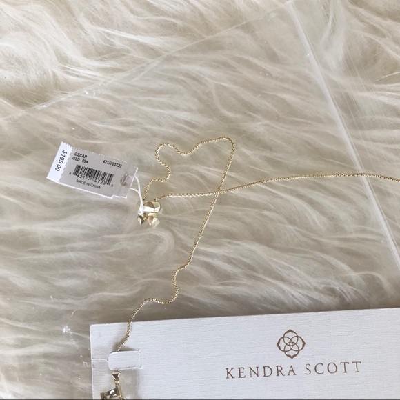 Kendra Scott Oscar Necklace in Smokey Crystal gold - Picture 6 of 6